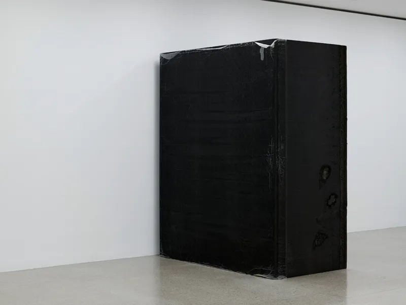 Park McArthur, ‘Polyurethane Foam’, 2016. Mousse polyuréthane acoustique. 243,84 x 203,20 x 109,22 cm. Collection Mudam Luxembourg. Donation 2023 – Gaby et Wilhelm Schürmann avec le soutien des membres du Cercle des collectionneurs du Mudam Luxembourg. Vue de l’exposition ‘Class Reunion. Works from the Gaby and Wilhelm Schürmann Collection’, mumok, Vienne, 2018 Photo © mumok – Museum moderner Kunst Stiftung Ludwig Wien / Christian Benesch