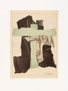 Germaine Hoffmann, "Engel am Kreuz", 1987. Collage. 56 x 39,8 cm. Collection Mudam Luxembourg, Musée d’Art Moderne Grand-Duc Jean. Acquisition 2021 © Photo : Rémi Villaggi | Mudam Luxembourg