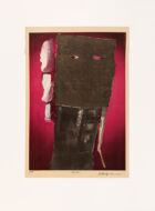 Germaine Hoffmann, "Masque", 1990. Collage. 56,7 x 39,8 cm. Collection Mudam Luxembourg, Musée d’Art Moderne Grand-Duc Jean. Acquisition 2021 © Photo : Rémi Villaggi | Mudam Luxembourg