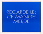 John Giorno regarde le ce mange merde mudam collection