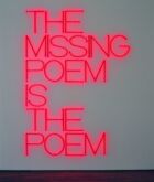 Maurizio Nannucci The Missing Poem is the Poem mudam collection