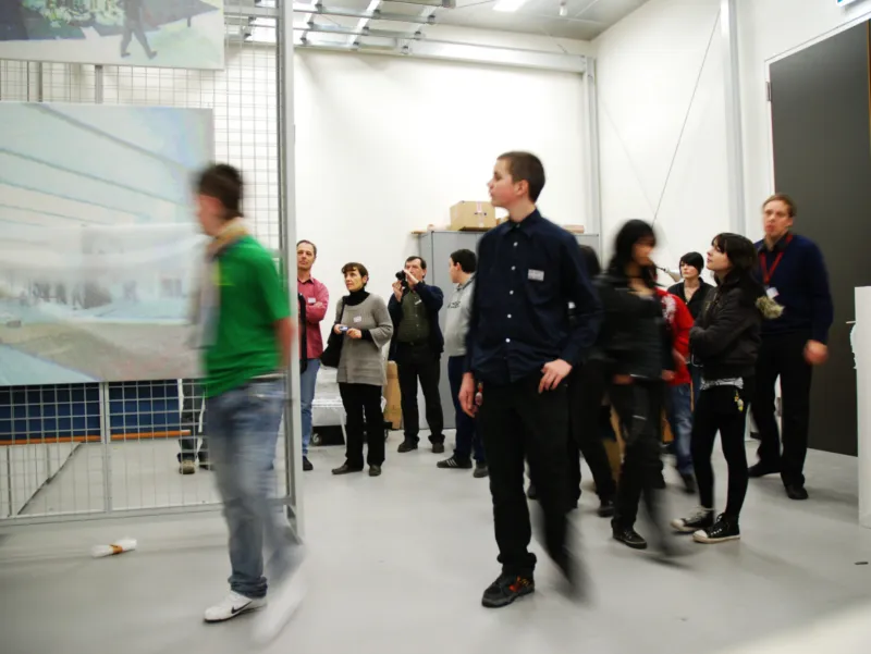 School visit in the Mudam Luxembourg reserve