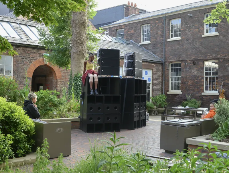 SERAFINE1369, ‘I I I (something flat, something cosmic, something endless)’, at The Bluecoat, 2021. Liverpool Biennial. Photo: Katarzyna Perlak
