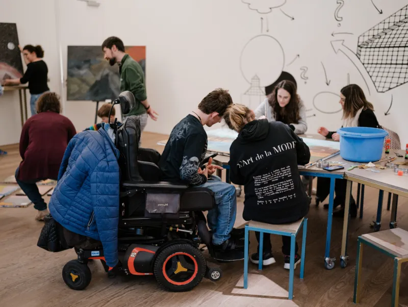 Accessibility Workshop. Photo: Marion Dessard © Mudam Luxembourg