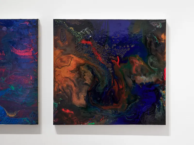 Bernard Frize, ‘Avril’, 1992
Group of eleven paintings
Collection Mudam Luxembourg
Acquisition 1996 – Apport FOCUNA

Exhibition view ‘Seven Paintings – Seven Encounters’, 02.07.2026 — 26.07.2026, Mudam Luxembourg 
Photo: Mareike Tocha © Mudam Luxembourg
