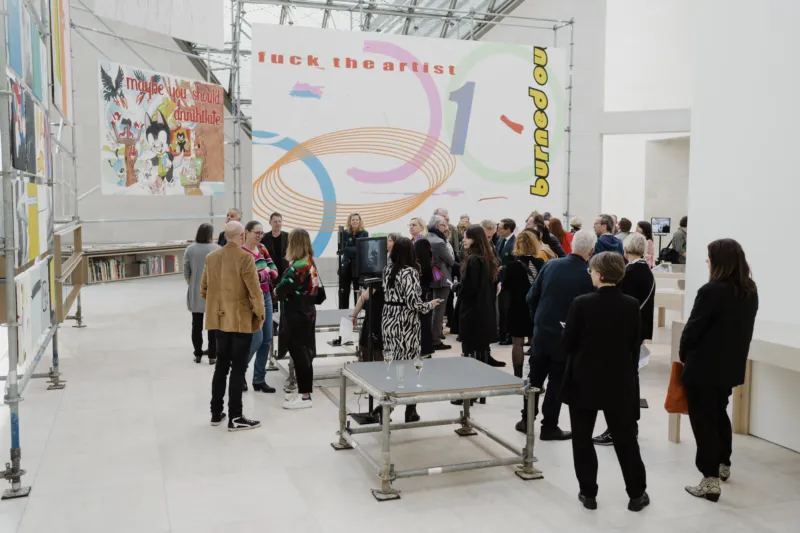 Vue de l'exposition "Michel Majerus SINNMASCHINE", Mudam Luxembourg 31.03 – 01.10.2023 © Photo : Marion Dessard | Mudam Luxembourg