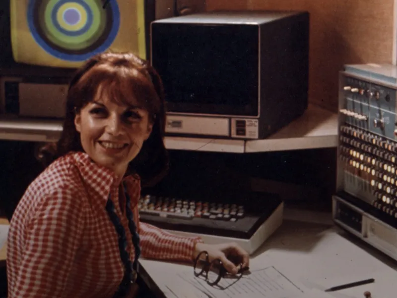‘Lillian F. Schwartz at Bell Laboratories’, Murray Hill, New Jersey, 1974 © 2024 The Henry Ford