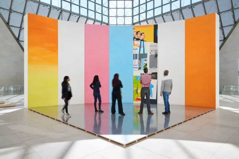 Vue de l'exposition "Michel Majerus. SINNMASCHINE", Mudam Luxembourg 31.03 – 01.10.2023 @ Photo : Mareike Tocha | Mudam Luxembourg