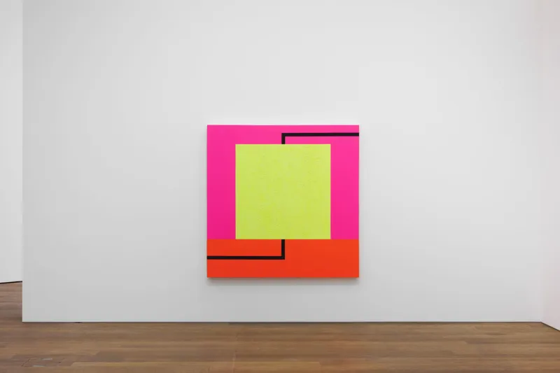 Vue de l'exposition "Peter Halley. Conduits: Paintings from the 1980s", 31 mars – 15 oct. 2023 au Mudam Luxembourg © Photo : Mareike Tocha | Mudam Luxembourg