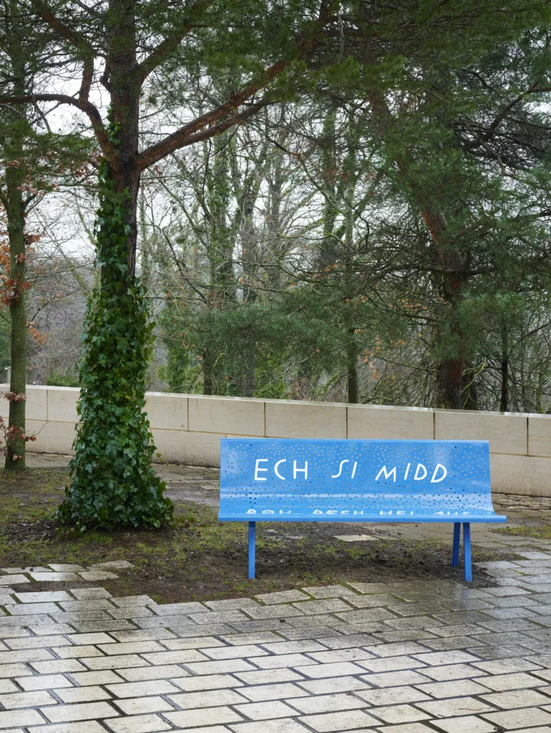 Finnegan Shannon, ‘Do you want us here or not (Mudam)’, 2023–ongoing. Collection Mudam Luxembourg. View of the exhibition ‘A Model’, Mudam Luxembourg © Photo: Mareike Tocha | Mudam Luxembourg