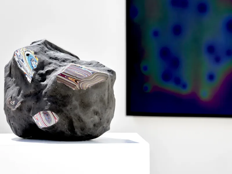 View of the exhibition ‘Agnieszka Kurant. Risk Landscape’, Mudam Luxembourg. Photo: Mareike Tocha © Mudam Luxembourg