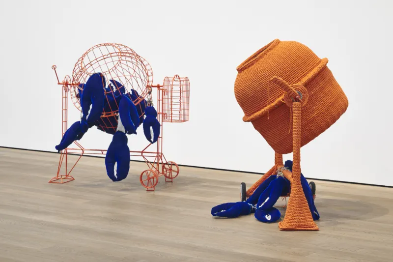 Vie of the exhibition ‘Cosima von Bonin: Songs for Gay Dogs’, Mudam Luxembourg. Photo: Mareike Tocha © Mudam Luxembourg