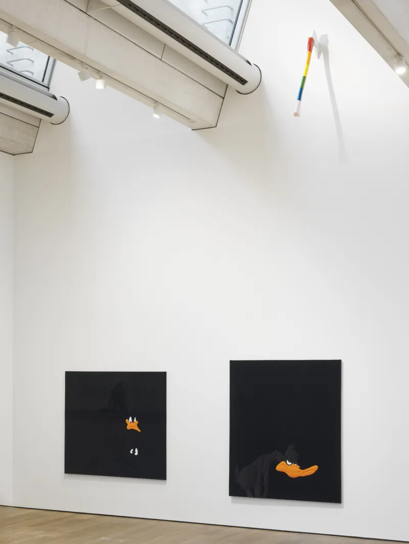 Vie of the exhibition ‘Cosima von Bonin: Songs for Gay Dogs’, Mudam Luxembourg. Photo: Mareike Tocha © Mudam Luxembourg