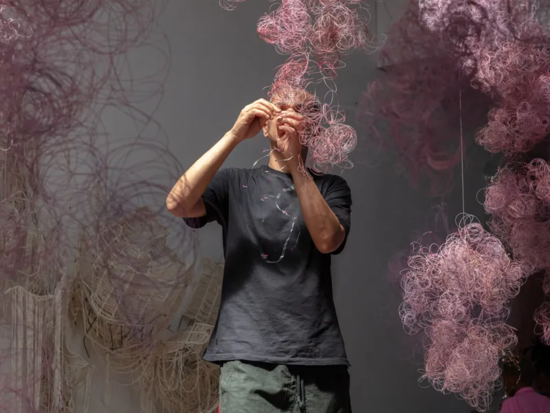 Portrait of Igshaan Adams. Courtesy the artist. Photo: Mario Todeschini.