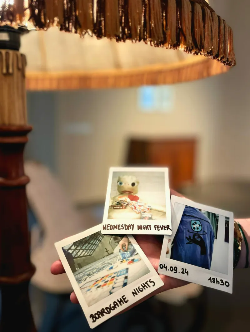 Three snapshots taken at Mudam.