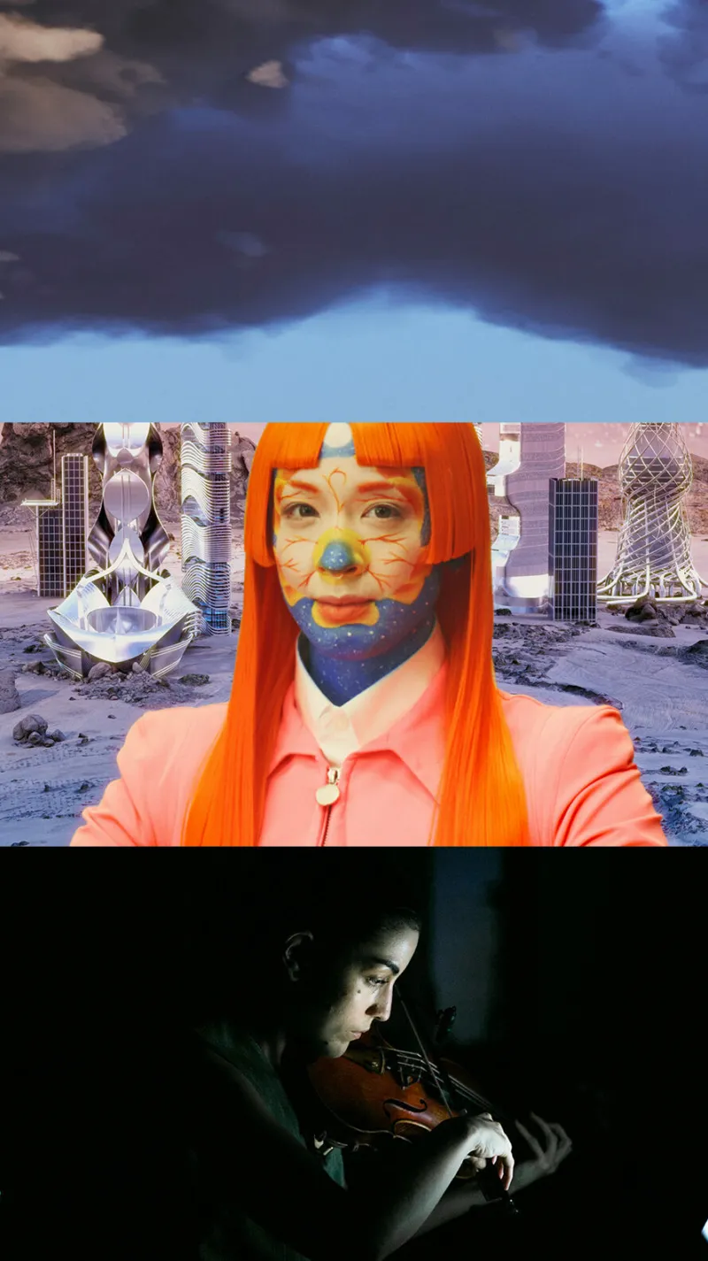 A patchwork of three images.