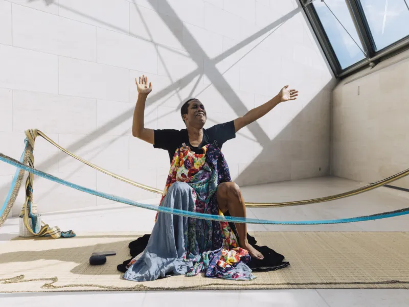 Trajal Harrell, ‘Sister or He Buried the Body’, 09 + 10.07.2022, Mudam Luxembourg. Photo: Eike Walkenhorst © Mudam Luxembourg