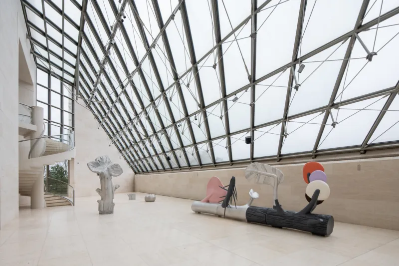 Vue de l'exposition "Martine Feipel & Jean Bechameil. Garden of Resistance", 05.02.2022 – 09.01.2023, Mudam Luxembourg
