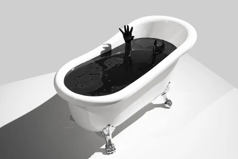 Monira Al Qadiri, "Deep Float", 2017. Epoxy, acrylic, steel. Courtesy of the artist & KÖNIG GALERIE, Berlin / Seoul © Photo: Eric Bell