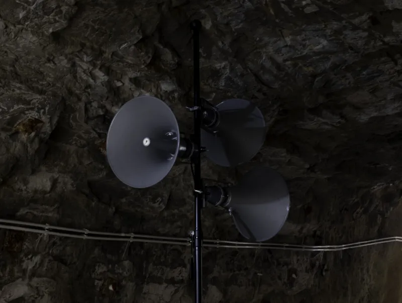 Susan Philipsz, ‘The Lower World’, 2025. Aquatunnel, Pétrusse Valley. Photo: Olivier Hoffmann © Mudam Luxembourg