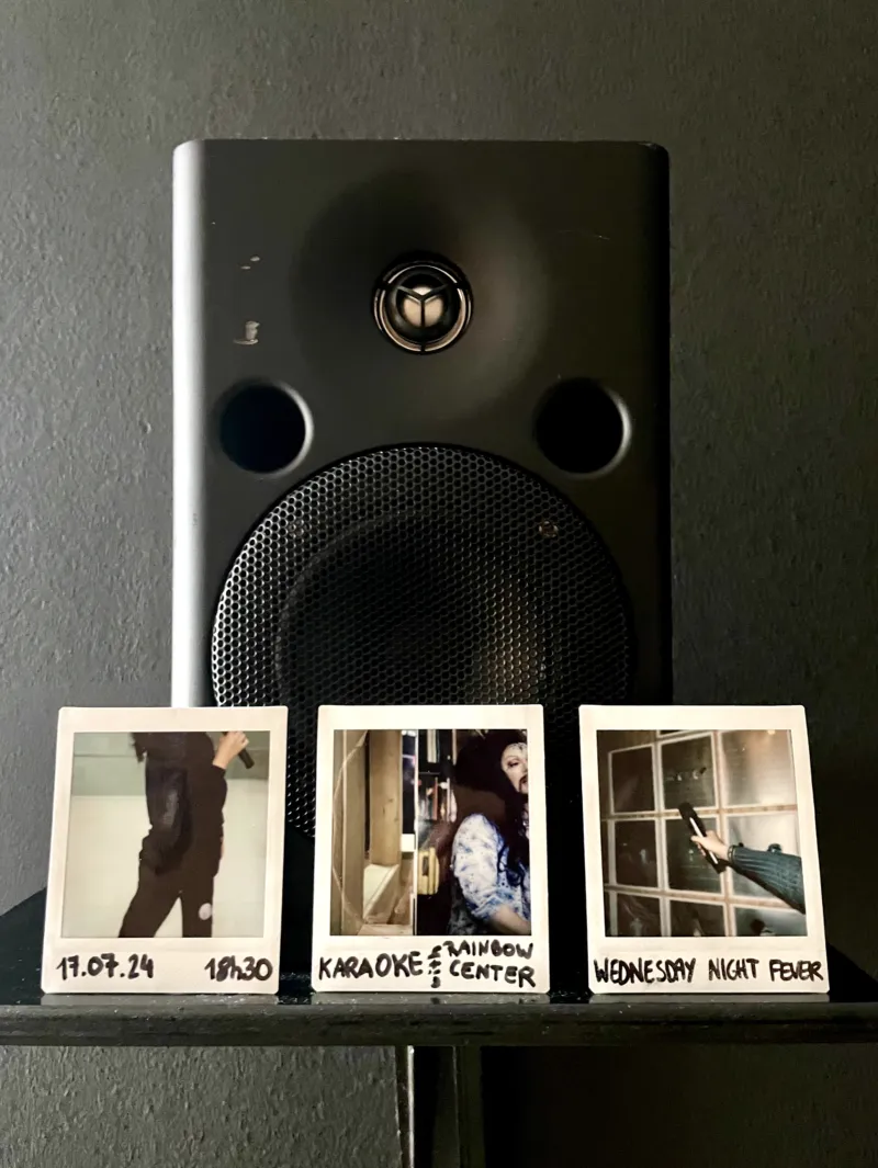 A series of polaroid pictures taken in the Mudam exhibitions.
