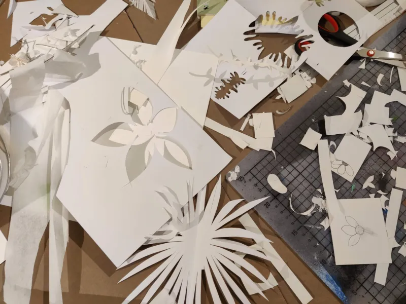 Vue du workshop papier avec Steve Jakobs.