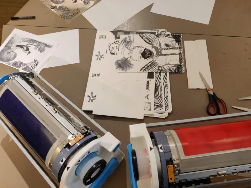 A printmaking workshop at Mudam