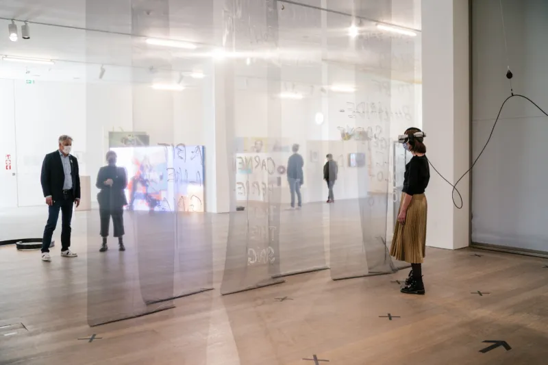 Vue de l'exposition "Freigeister", 11.11.2021 – 27.02.2022, Mudam Luxembourg.