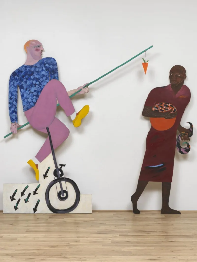 Lubaina Himid, ‘The Carrot Piece’, 1985. Acrylic paint on plywood wood and cardboard and string. Tate Collection