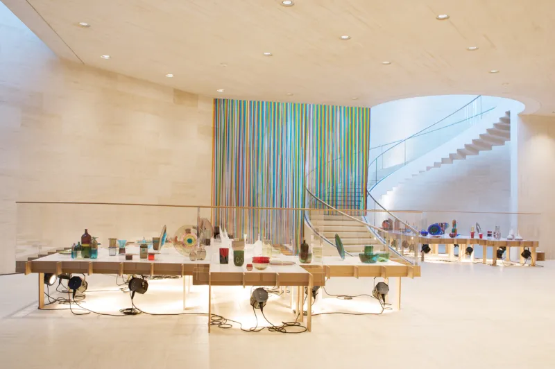 Vue de l’exposition "Finns at Venini", Mudam Luxembourg, 26.11.2008 – 02.02.2009  © Photo : Jessica Theis – Blue Box Design 2008