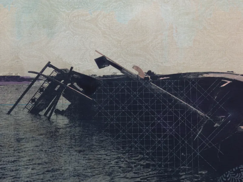 Magda Stawarska, ‘Some Boats Wait Forever’, 2024 (detail). Private collection. Courtesy the artist. Photo: Alexander Christie