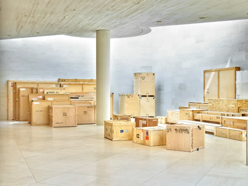 View of the exhibition ‘Deep Deep Down’. 30.06.2023 – 25.02.2024, Mudam Luxembourg © Photo : Studio Rémi Villaggi | Mudam Luxembourg