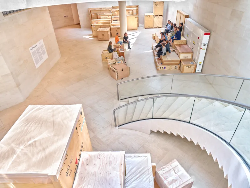 View of the exhibition ‘Deep Deep Down’. 30.06.2023 – 25.02.2024, Mudam Luxembourg © Photo : Studio Rémi Villaggi | Mudam Luxembourg