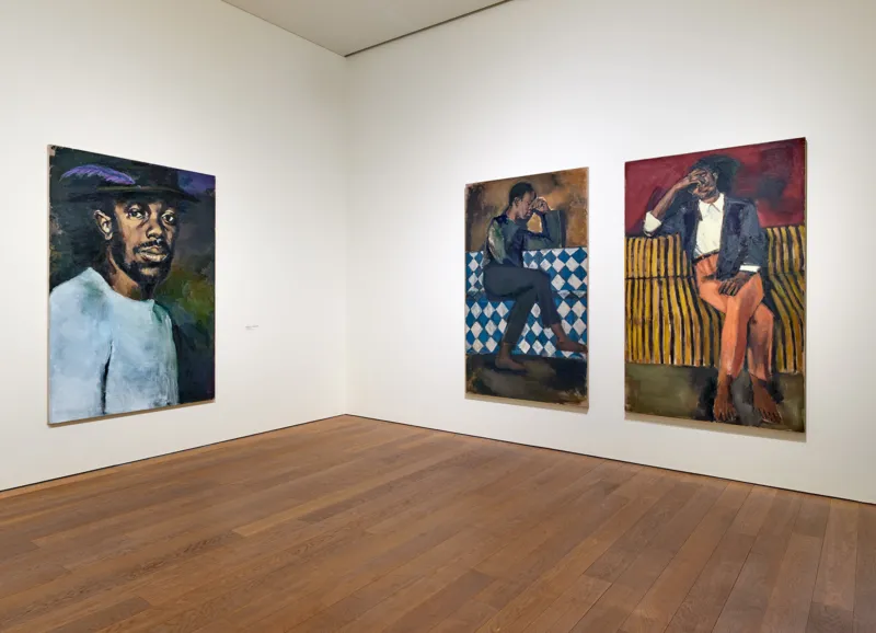 Vue de l'exposition "Lynette Yiadom-Boakye. Fly In League With The Night", 01.04 – 05.09.2022, Mudam Luxembourg