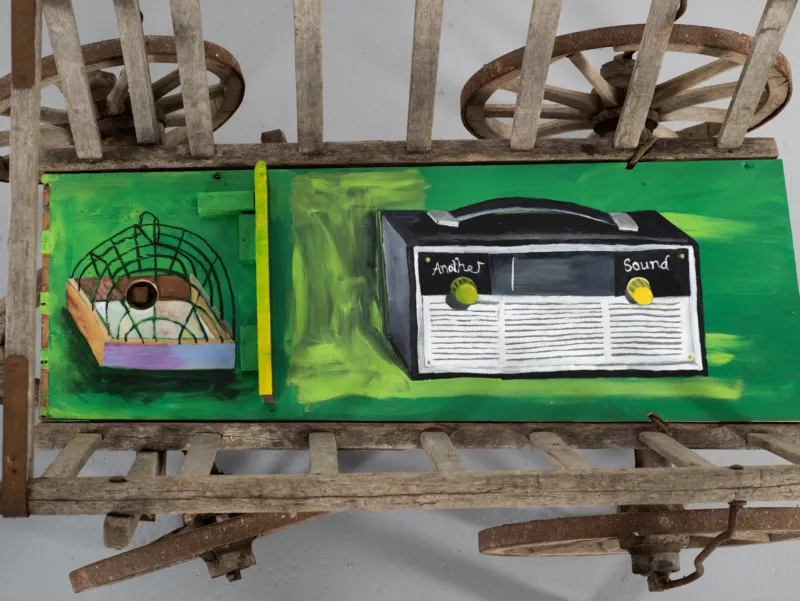 Lubaina Himid, ‘The Radio Plays But no Birds Sing’, 2024. Courtesy of Hollybush Gardens, London and Greene Naftali, New York. Photo: Gavin Renshaw
