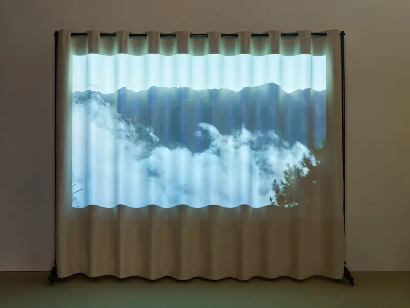 Tiffany Sia, ‘The Sojourn’, 2023 (detail). Collection Mudam Luxembourg. Donation 2024 – Baloise. Installation view, Art Basel Statements, 2024. Courtesy the artist, FELIX GAUDLITZ, Vienna and Maxwell Graham, New York. Photo: Choreo