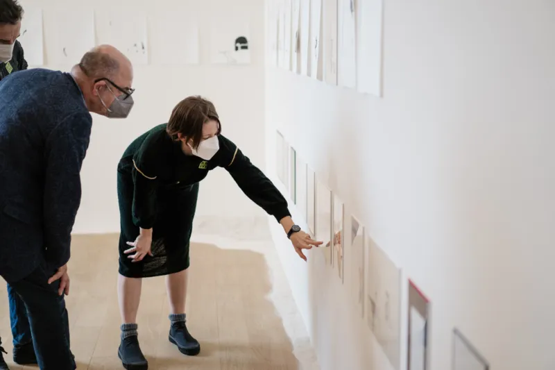Vue de l'exposition "Freigeister", 11.11.2021 – 27.02.2022, Mudam Luxembourg.