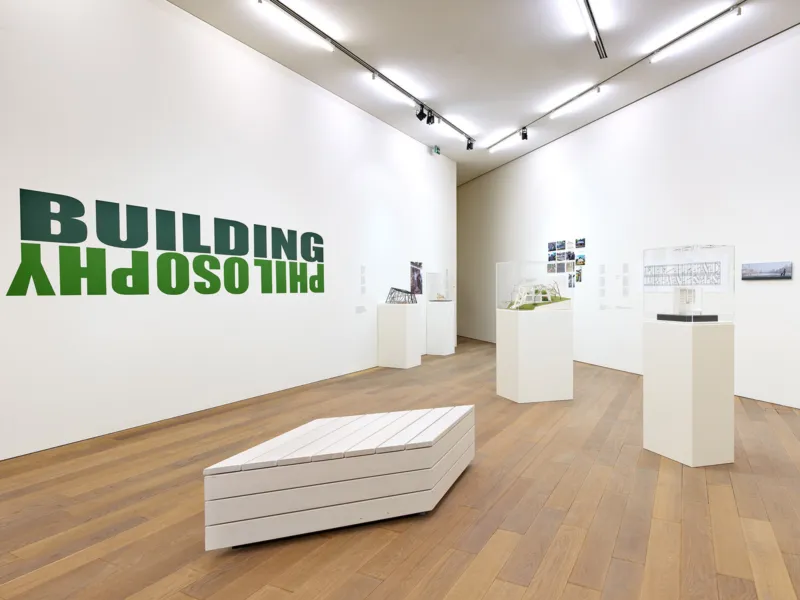 Vue de lexposition Bert Theis Building Philosophy Cultivating Utopia photo Rémi Villaggi Mudam Luxembourg 2