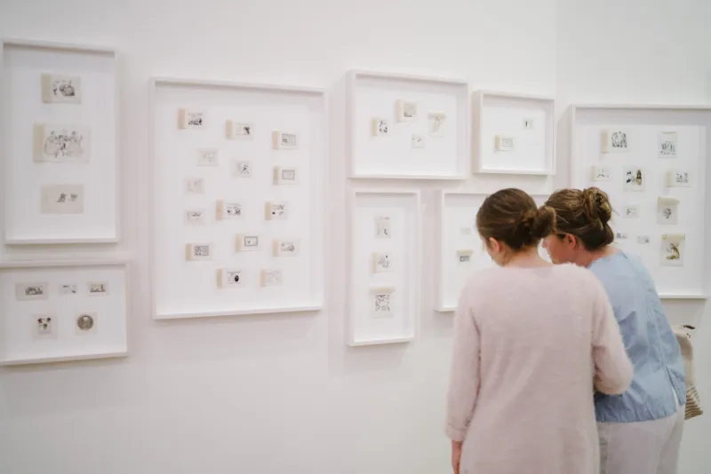 Vue A TRIBUTE TO AD REINHARDT works on paper1 Marion Dessard Mudam Luxembourg