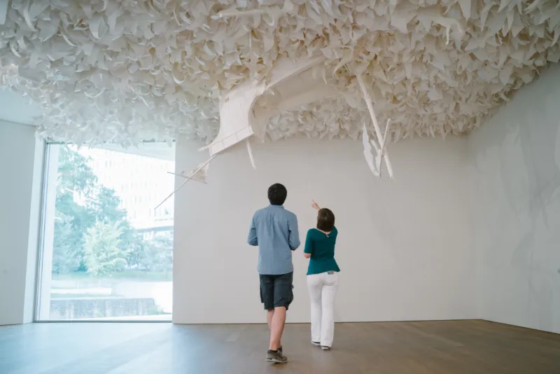Vue DOUBLE CODING Andrea Mastrovito Marion Dessard Mudam Luxembourg