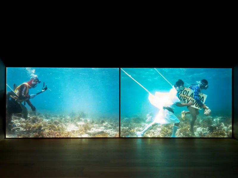 Vue Martha Atienza NO MANS LAND Remi Villaggi MUDAM