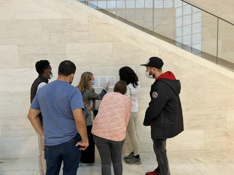 Visite au Mudam de l'association « Mir wëllen iech ons Heemecht weisen asbl »