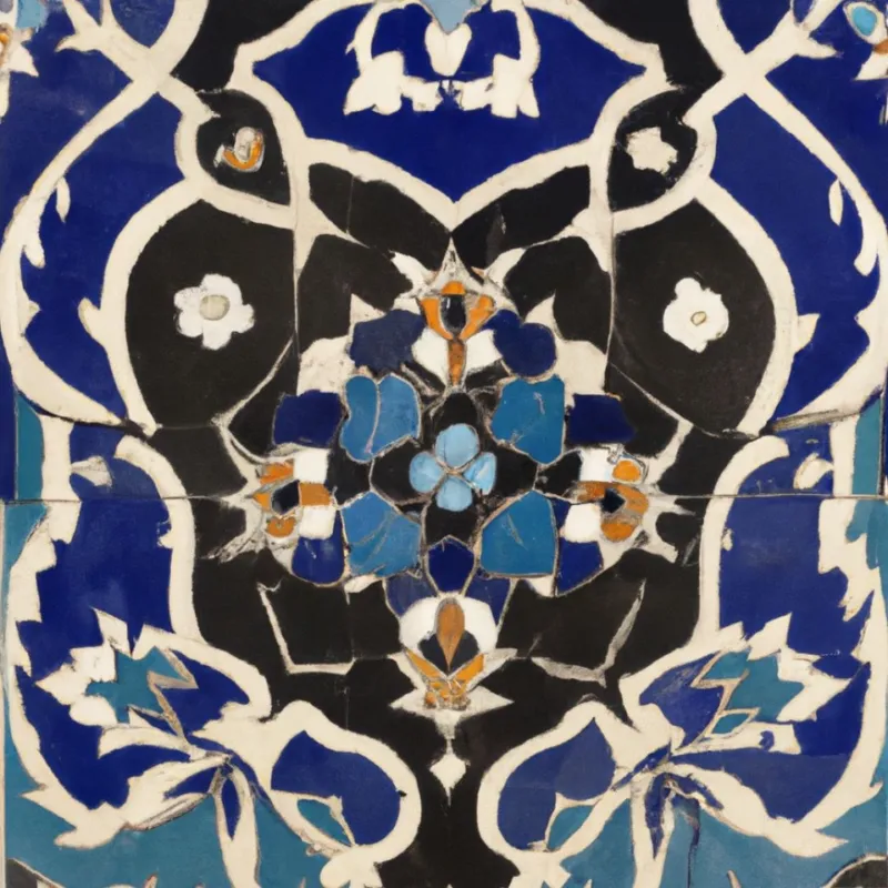 Colourful mosaic ornament.
