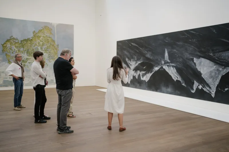 Visit of the exhibition by Tacita Dean at Mudam, 09.07.2022 – 05.02.2023 © Photo: Marion Dessard | Mudam Luxembourg