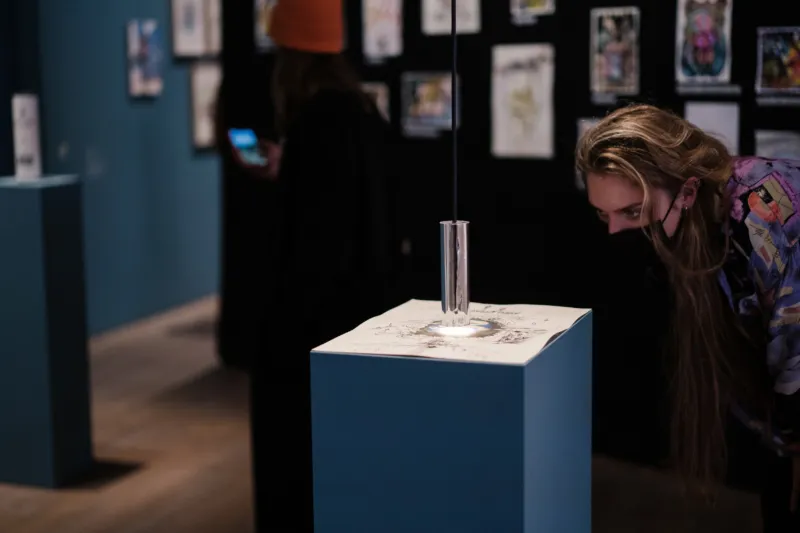 Ouverture de l'exposition "Freigeister. Fragments d’une scène artistique au Luxembourg et au-delà", 11.11.2021 – 27.02.2022, Mudam Luxembourg