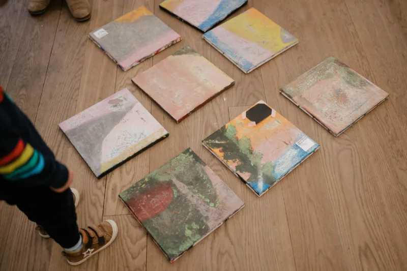 A painting workshop at Mudam.