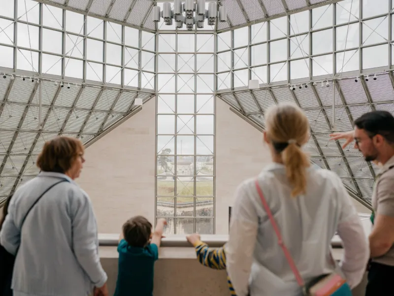 Family tour at Mudam Luxembourg.