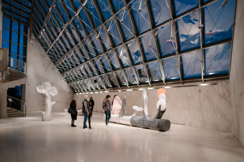 Vue de l'exposition "Martine Feipel & Jean Bechameil. Garden of Resistance", 05.02.2022 – 09.01.2023, Mudam Luxembourg