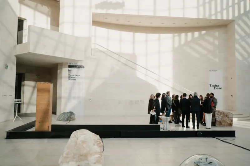View of the exhibition "Tarek Atoui. Waters’ Witness", Mudam Luxembourg 24.09.2022 – 05.03.2023 © Photo: Marion Dessard | Mudam Luxembourg