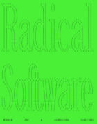 Cover of the ‘Radical Software’ exhibition catalogue.